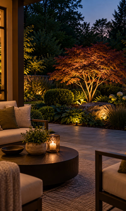 Bring One Garden Feature Into View