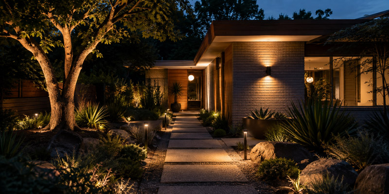 Build the Lighting Plan From the Garden Toward the House