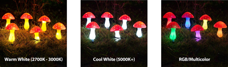 CCT Mushroom Solar Garden Lights