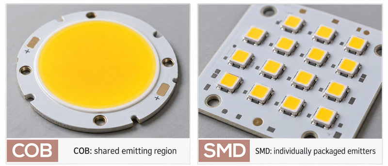 COB LED vs. SMD LED