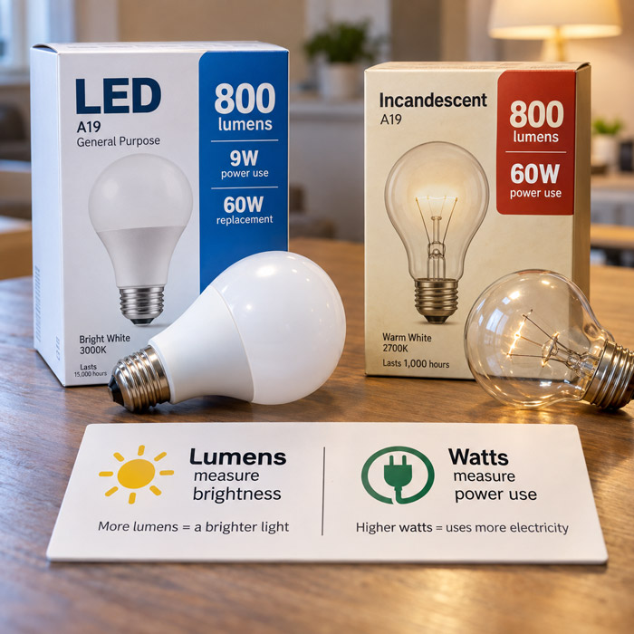 Choose Brightness in Lumens