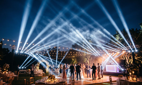 Choose Wedding Lighting Around People and Sightlines