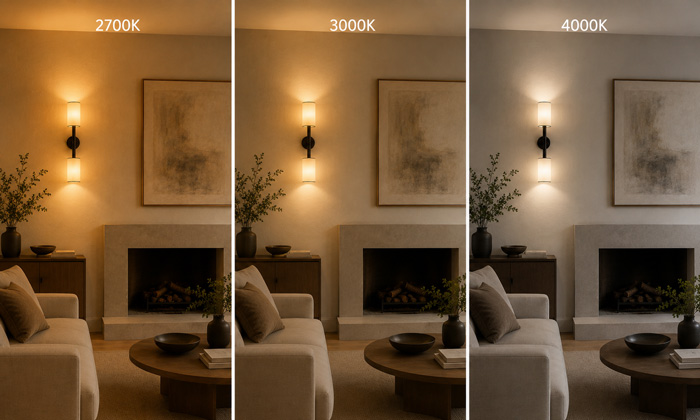 Choose a Comfortable Color Temperature for Your Wall Sconces