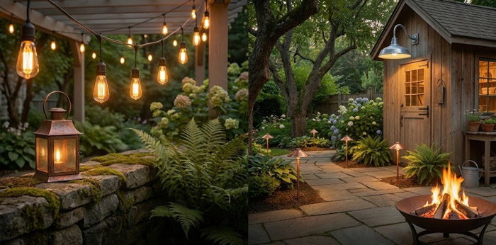Common-Types-of-Rustic-Garden-Lights