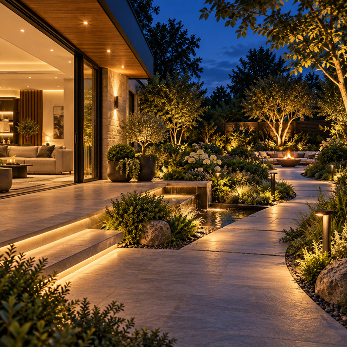 Conectando la arquitectura y la naturaleza con la iluminación.