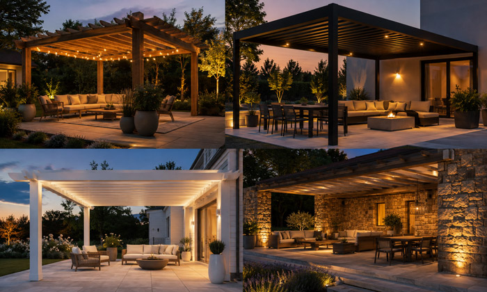 Consider the Pergola Material and Color
