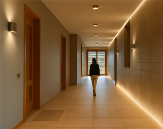 Corridor Light Preventing Tripping Hazards