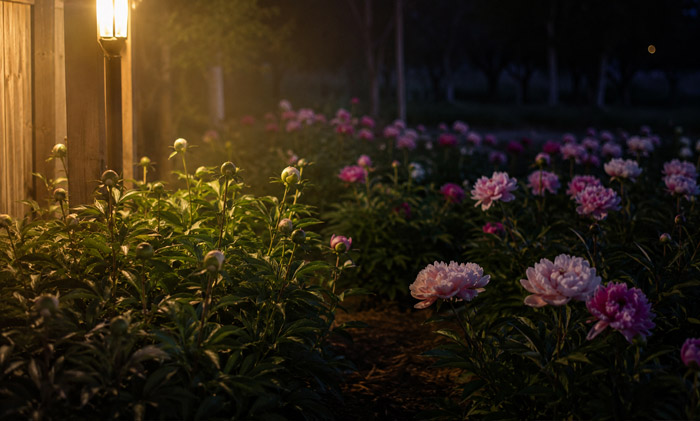 Delayed flowering caused by nighttime lighting