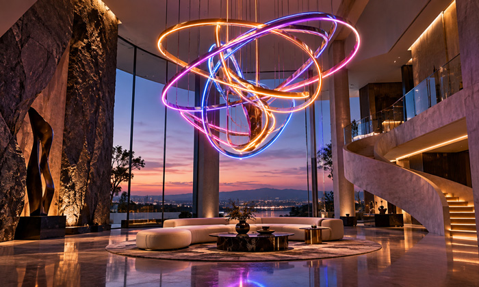 Design-Ideas-for-a-Statement-Neon-Light-Chandelier-for-Bold-Architectural-Spaces