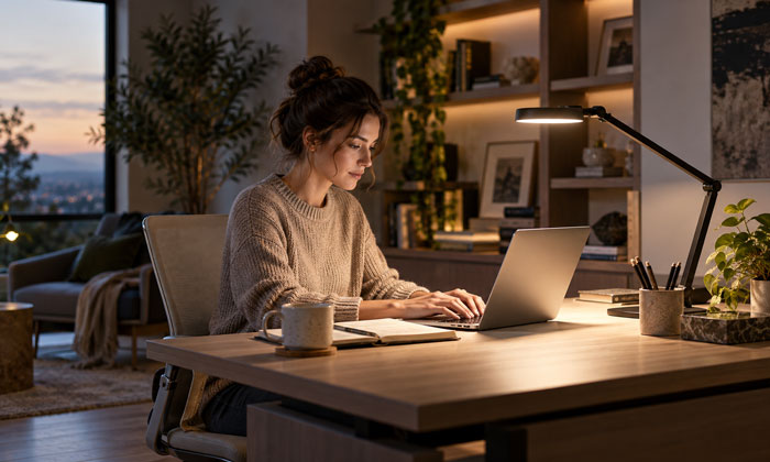 Desk work lighting