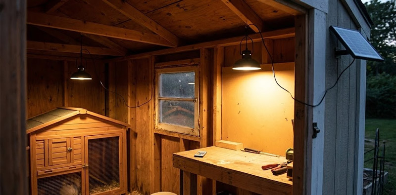 Dual pendant solar lights