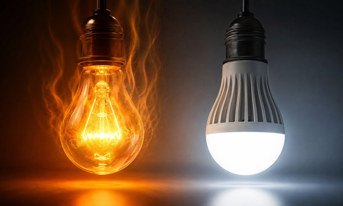 Early Incandescent Bulbs Wasted Most of Their Energy as Heat