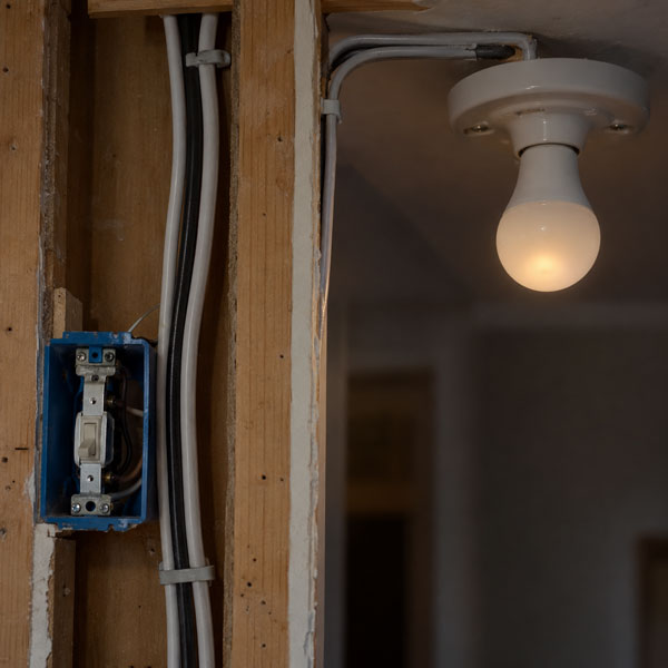 Electrical conductors routed close together