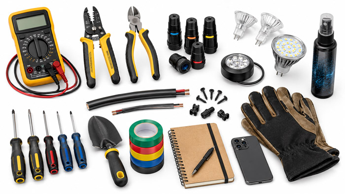 Essential Tools and Materials for Landscape Lighting Repair