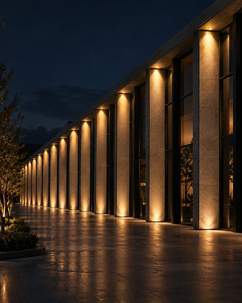 Establishing Rhythm Along a Facade