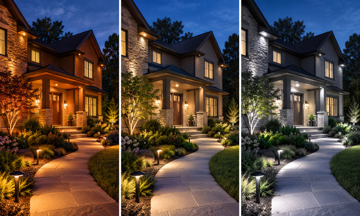 Exterior Accent Lighting Color Temperature