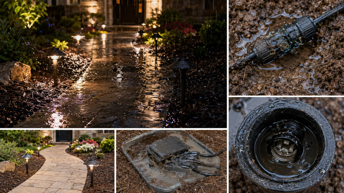 Fixing Landscape Lighting After Rain