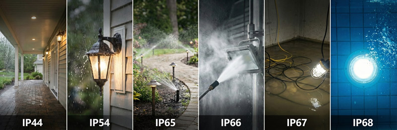 Garden light waterproof rating