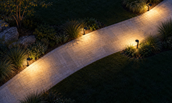 Garden path lighting coverage
