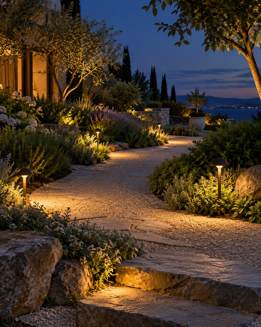 Give a Winding Garden Path a Gentle Glow