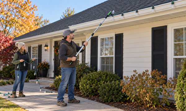 Hanging Christmas Lights