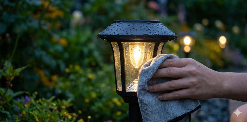How-to-Clean-Garden-Lights