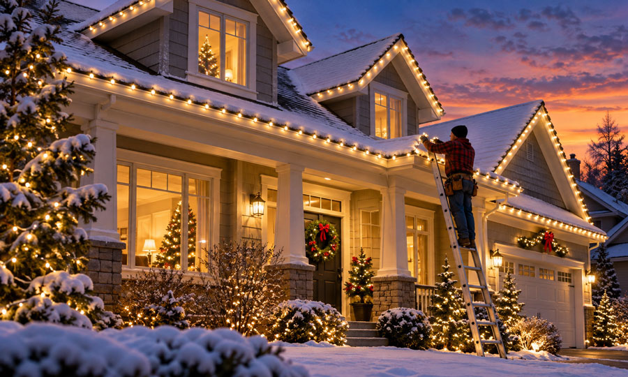 How-to-Put-Christmas-Lights-on-Roof