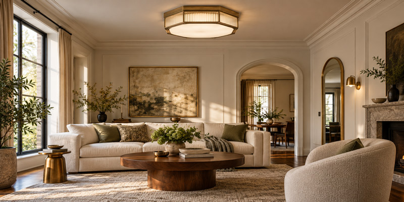 How-to-Style-an-Art-Deco-Flush-Mount-Ceiling-Light-in-Your-Home