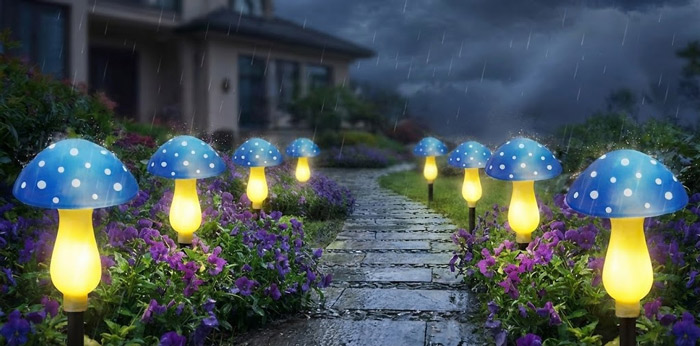 IP65 Mushroom Solar Garden Lights