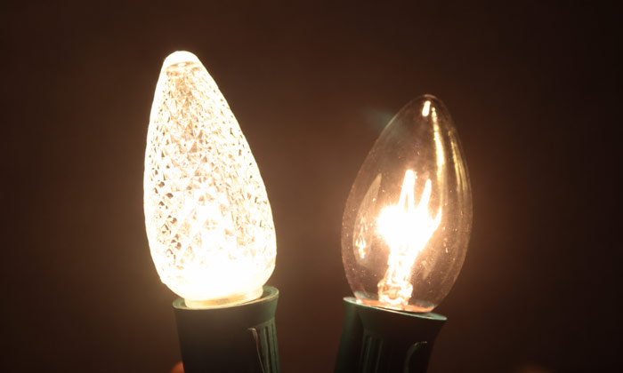 Incandescent vs. LED Christmas Lights