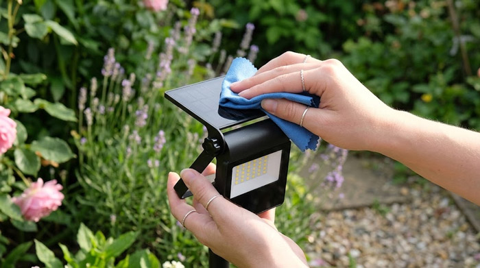 Inspect the solar panel