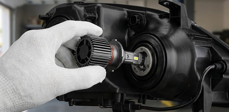 Installation for H11 LED Bulbs