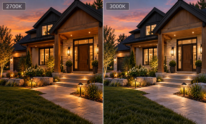 Is 2700K or 3000K Better for Outdoor Lighting