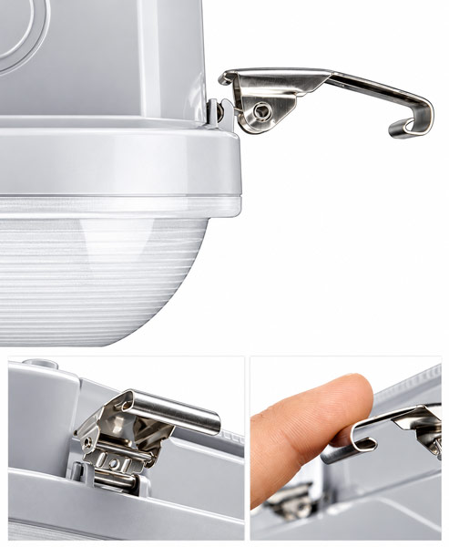 LED diffuser covers showing different visible profiles