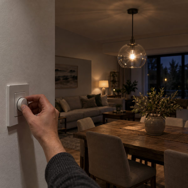 LED dimmer switch brightness control