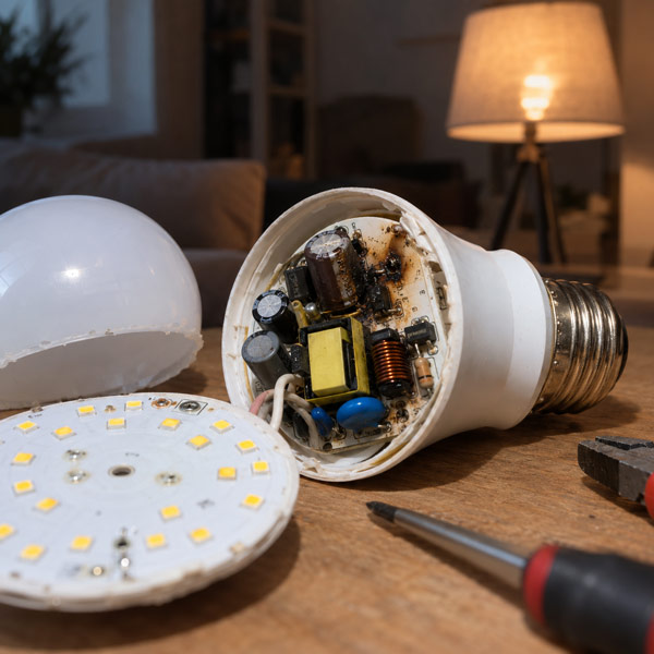 LED driver power regulation circuitry