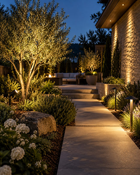 LED landscape lighting lumen output
