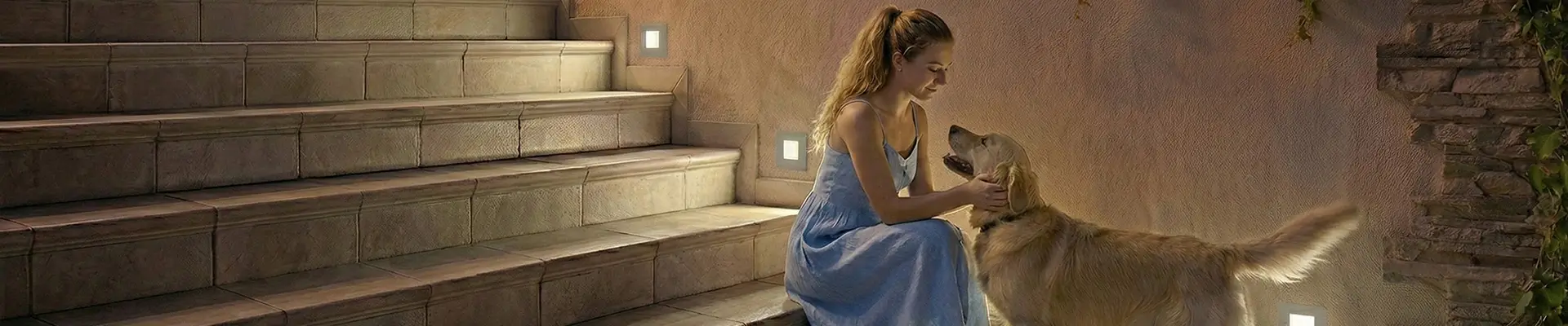  &Eacute;clairage d'angle &agrave; LED pour marches