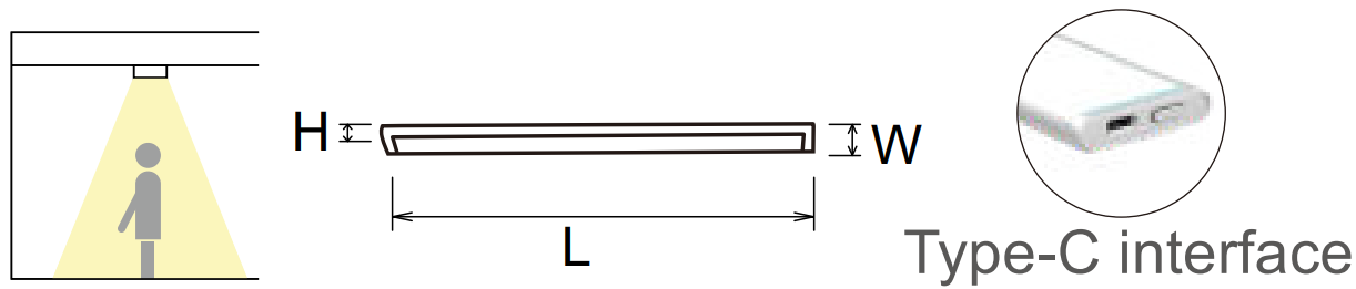 LM-LA ceiling line light