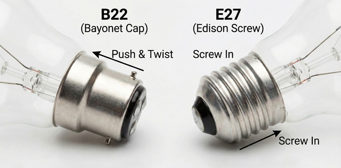 types de culots d'ampoules