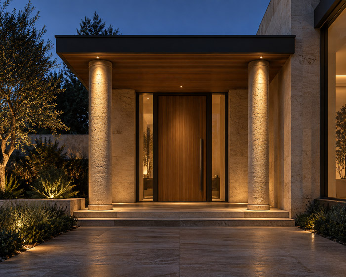 Lighting columns and architectural details