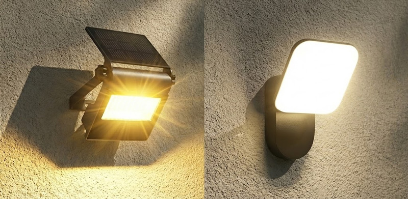 Mains-Powered and Solar-Powered Garden light