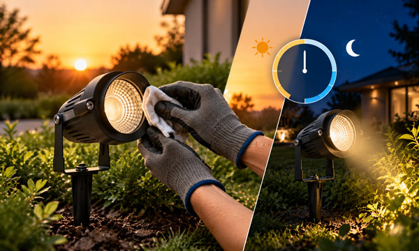 Maintenance should include checking when the lights operate