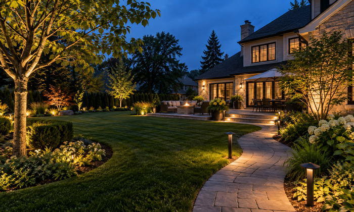 Modern-Garden-Lighting-Solutions-for-Glenview,-IL-Homes