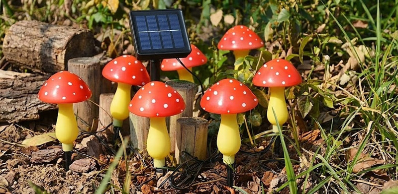 Mushroom Solar Garden Light