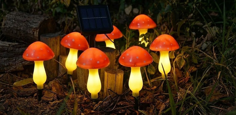 Mushroom Solar Garden Lights