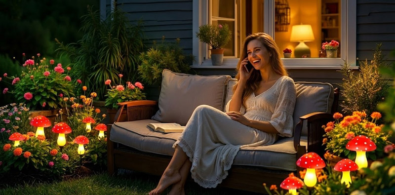 Mushroom Solar Garden Lights