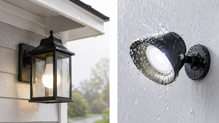 Outdoor Fixtures Require Damp or Wet Location Ratings