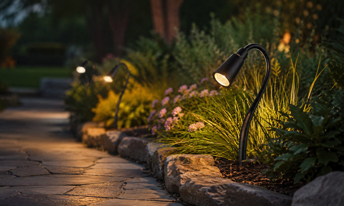 Outdoor Spike Light Improved Outdoor Safety
