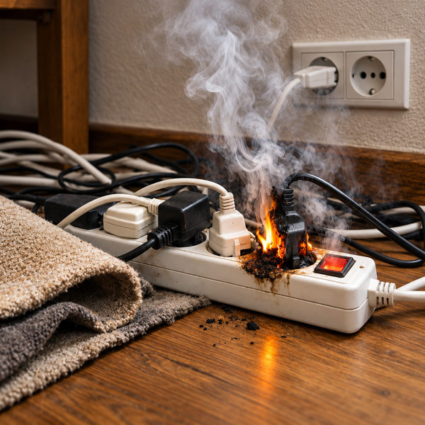 Overloaded Extension Cords and Circuits